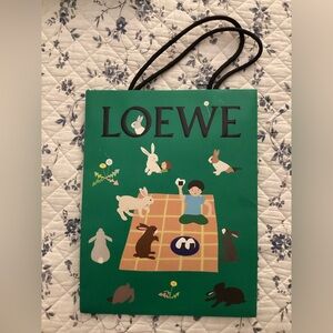 Bundle of 2 Loewe gift bags, scarf box, ribbon tie, Suna Fujita